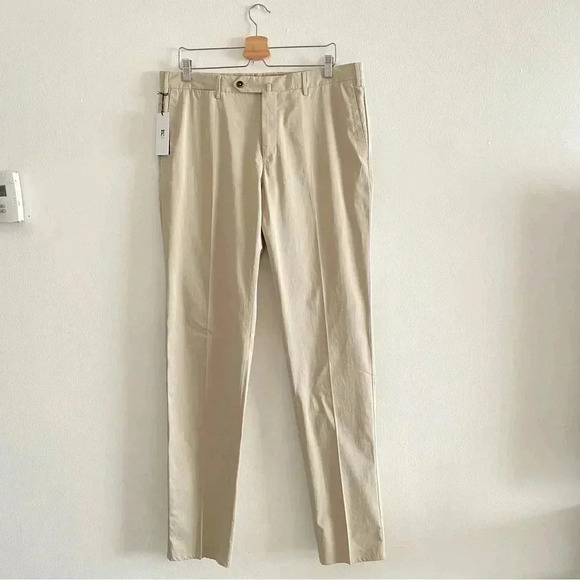 PT Torino Slim-Fit Silk-Blend SilkOchino Trousers Sz 52/36 Made in Italy - Picture 2 of 12